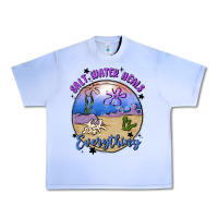 Grape Ice salt water heals everything Urban Heavy Tee - MaliasSmallBusiness