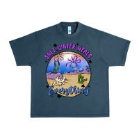 Midnight Navy salt water heals everything Urban Heavy Tee - MaliasSmallBusiness