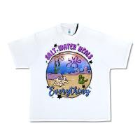 White salt water heals everything Urban Heavy Tee - MaliasSmallBusiness