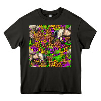 Asphalt mardi gras leopard horse seamless pattern Heavy Core Tee - FaDigitalArtStudio