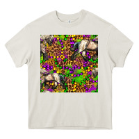 Cream mardi gras leopard horse seamless pattern Heavy Core Tee - FaDigitalArtStudio