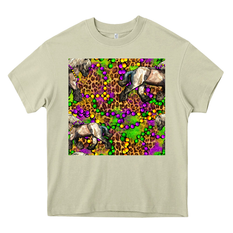 Mardi Gras Leopard Horse Seamless Pattern Heavy Core Tee by FaDigitalArtStudio | Teevron
