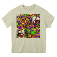 Mossy mardi gras leopard horse seamless pattern Heavy Core Tee - FaDigitalArtStudio