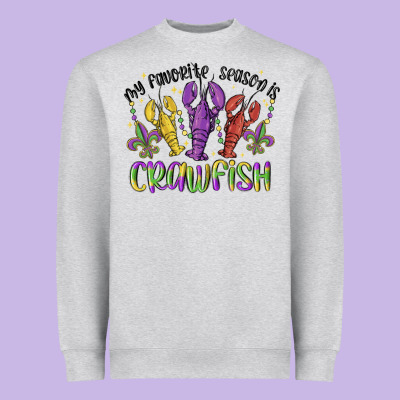 My Favorite Season Is Crawfish Heavyweight Sweatshirt Designed By Maliassmallbusiness