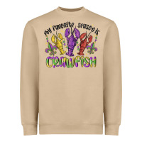 Mushroom my favorite season is crawfish Heavyweight Sweatshirt - MaliasSmallBusiness