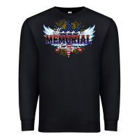 Black happy memorial day Premium Sweatshirt - HowdyJamesFarm
