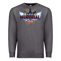 Charcoal Heather happy memorial day Premium Sweatshirt - HowdyJamesFarm
