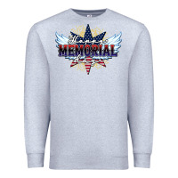 Heather Grey happy memorial day Premium Sweatshirt - HowdyJamesFarm