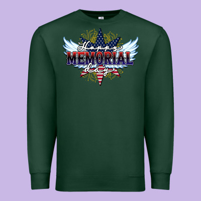 Happy Memorial Day Premium Sweatshirt Designed By Howdyjamesfarm