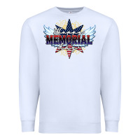 White happy memorial day Premium Sweatshirt - HowdyJamesFarm