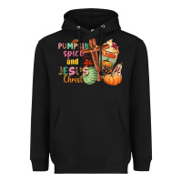 Black Pumpkin spice and Jesus christ Heavyweight Hoodie - NancyCooperArtShop