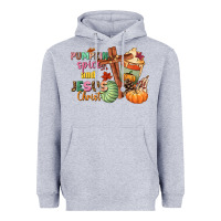 Heather Grey Pumpkin spice and Jesus christ Heavyweight Hoodie - NancyCooperArtShop