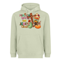 Matcha Pumpkin spice and Jesus christ Heavyweight Hoodie - NancyCooperArtShop