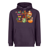 Plum Pumpkin spice and Jesus christ Heavyweight Hoodie - NancyCooperArtShop