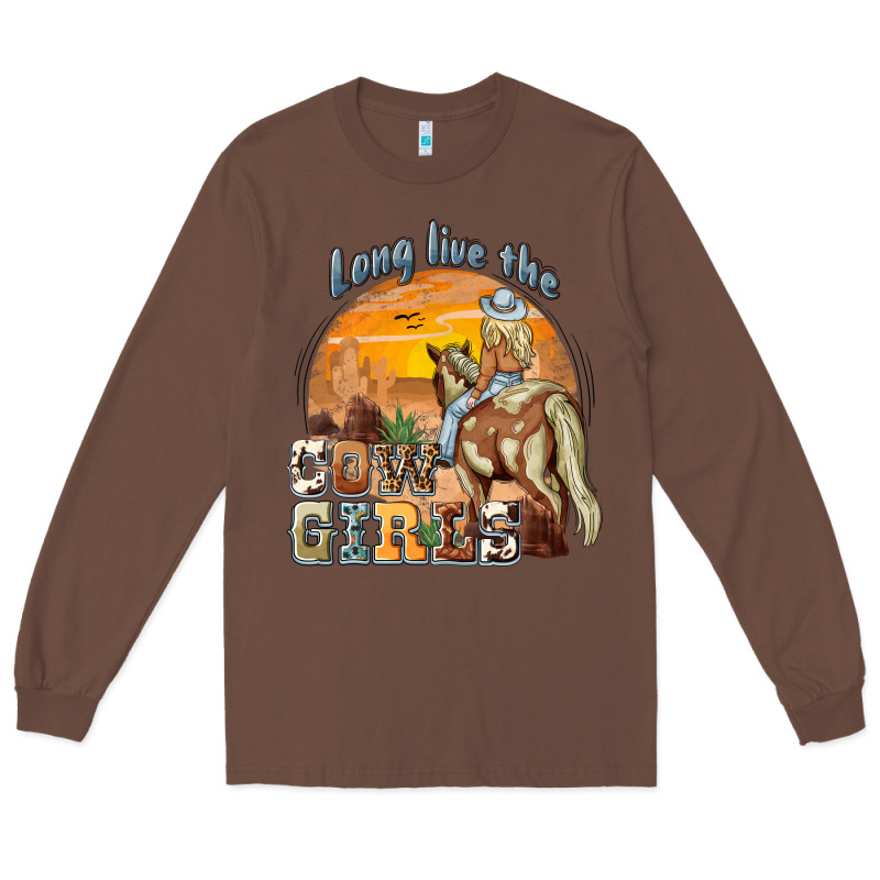 Long Live The Cowgirls Long Sleeve Tee by NancyCooperArtShop | Teevron