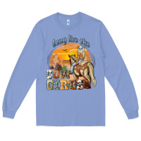 Colony Blue long live the cowgirls Long Sleeve Tee - NancyCooperArtShop