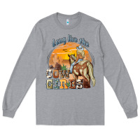 Heather Grey long live the cowgirls Long Sleeve Tee - NancyCooperArtShop