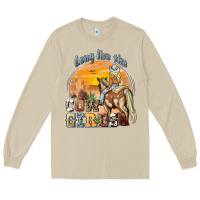 Mushroom long live the cowgirls Long Sleeve Tee - NancyCooperArtShop