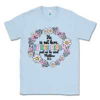 Dusty Blue he has risen Classic Tee - MaliasSmallBusiness