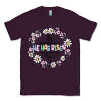 Plum he has risen Classic Tee - MaliasSmallBusiness