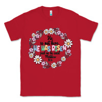 Red he has risen Classic Tee - MaliasSmallBusiness