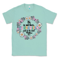 Seafoam he has risen Classic Tee - MaliasSmallBusiness