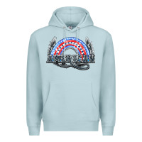 Blue Mist American rainbow Premium Hoodie - HowdyJamesFarm