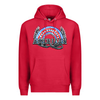 Cardinal American rainbow Premium Hoodie - HowdyJamesFarm