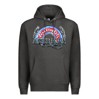 Charcoal Heather American rainbow Premium Hoodie - HowdyJamesFarm