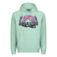 Seafoam American rainbow Premium Hoodie - HowdyJamesFarm