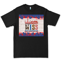 Black 4th of july little miss America Premium Tee - HRA Design Shop