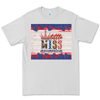 Dove Grey 4th of july little miss America Premium Tee - HRA Design Shop
