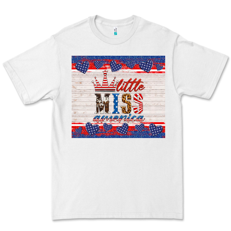 4th Of July Little Miss America Premium Tee by HRA Design Shop | Teevron