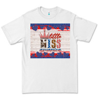 White 4th of july little miss America Premium Tee - HRA Design Shop