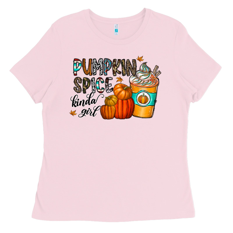 Pumpkin Spice Kinda Girl Ladies Tee by CowhideDigitalArt | Teevron