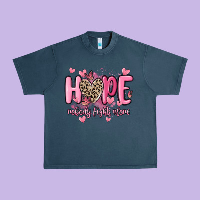 Hope Nobody Fights Alone Urban Heavy Tee Designed By Maliassmallbusiness