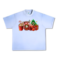 Grape Ice Christmas coffee cups with gift and Christmas tree Urban Heavy Tee - AdoDesignShop