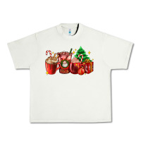 Pistachio Christmas coffee cups with gift and Christmas tree Urban Heavy Tee - AdoDesignShop