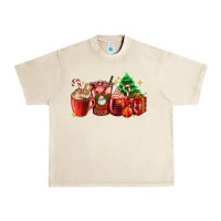 Sandshell Christmas coffee cups with gift and Christmas tree Urban Heavy Tee - AdoDesignShop