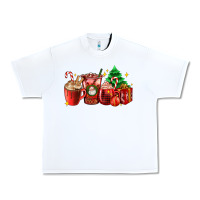 White Christmas coffee cups with gift and Christmas tree Urban Heavy Tee - AdoDesignShop