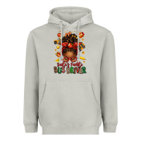 Moon Dust santas favorite school bus driver afro messy bun Heavyweight Hoodie - texasbilliewilder