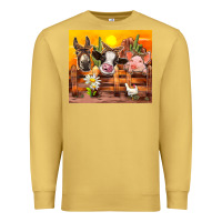 Antique Gold farm animal Premium Sweatshirt - TumblerDesignByShophia