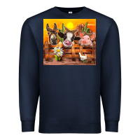 Navy farm animal Premium Sweatshirt - TumblerDesignByShophia