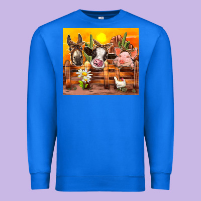 Farm Animal Premium Sweatshirt Designed By Tumblerdesignbyshophia