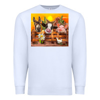 White farm animal Premium Sweatshirt - TumblerDesignByShophia