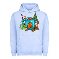 Pigment Grape Ice Camping Coffee Urban Hoodie - FaDigitalArtStudio