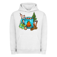 Pigment Lunar Rock Camping Coffee Urban Hoodie - FaDigitalArtStudio