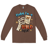 Chestnut baby im a wild card Long Sleeve Tee - MaliasSmallBusiness