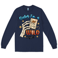Navy baby im a wild card Long Sleeve Tee - MaliasSmallBusiness