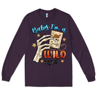 Plum baby im a wild card Long Sleeve Tee - MaliasSmallBusiness